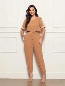 Conjunto Feminino Calça e Blusa Confortável com Elástico