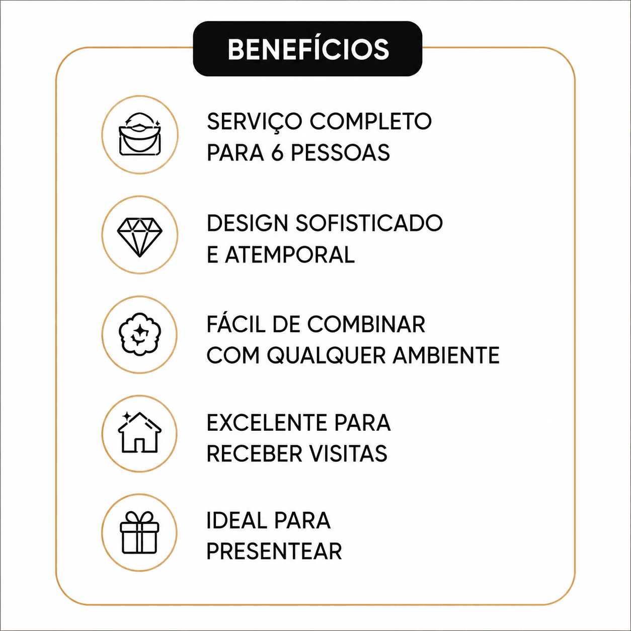 Aparelho de Jantar, Chá e Café 54 Peças