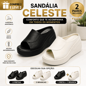 Sandália Celeste Comfort - COMPRE 1 E LEVE 2
