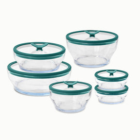 Kit 7 Potes Herméticos de Vidro Premium