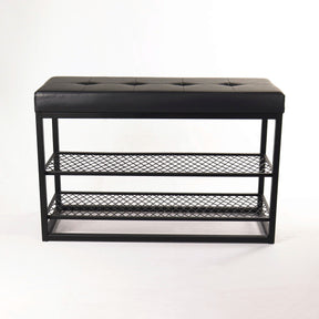Sapateira Banco Sion Duo - Estofado Preto