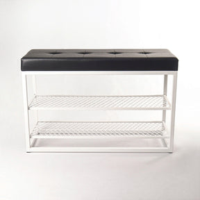 Sapateira Banco Sion Duo - Estofado Preto