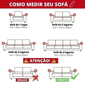 Capa Protetora de Sofá Algodão Linho com Franjas